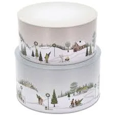 Pillivuyt Julekagedåser, 2 stk. 22x12/20x10