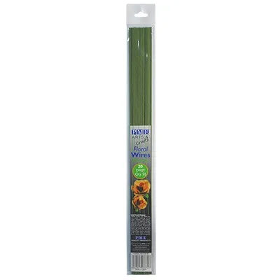 PME Blomster Wirer, Grøn, 20 Gauge, 50 stk.