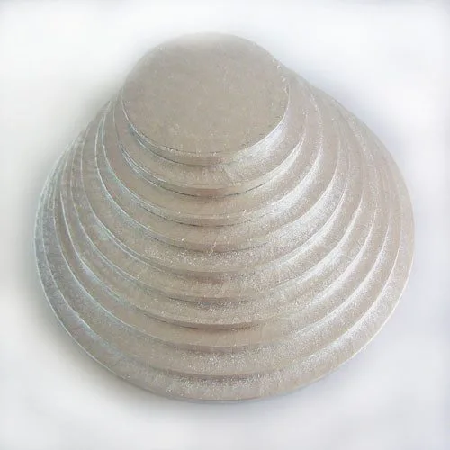 FunCakes Kageplade, sølv, Ø20 cm, 10 mm tyk,