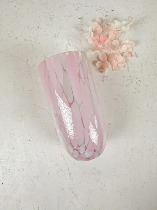 Splash longdrink glas - Lyserød og lyseblå