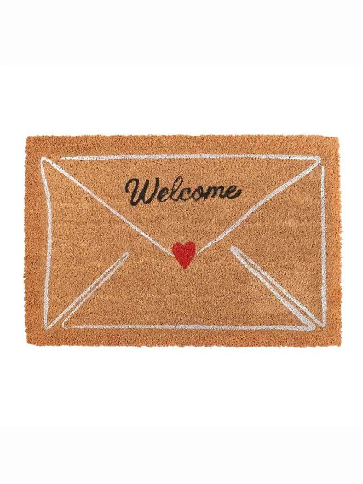 Dørmåtte 40 x 60 cm - "Love letter" med welcome