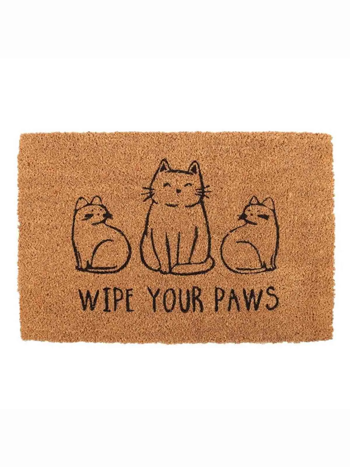 Dørmåtte 40 x 60 cm - Wipe your paws med katte