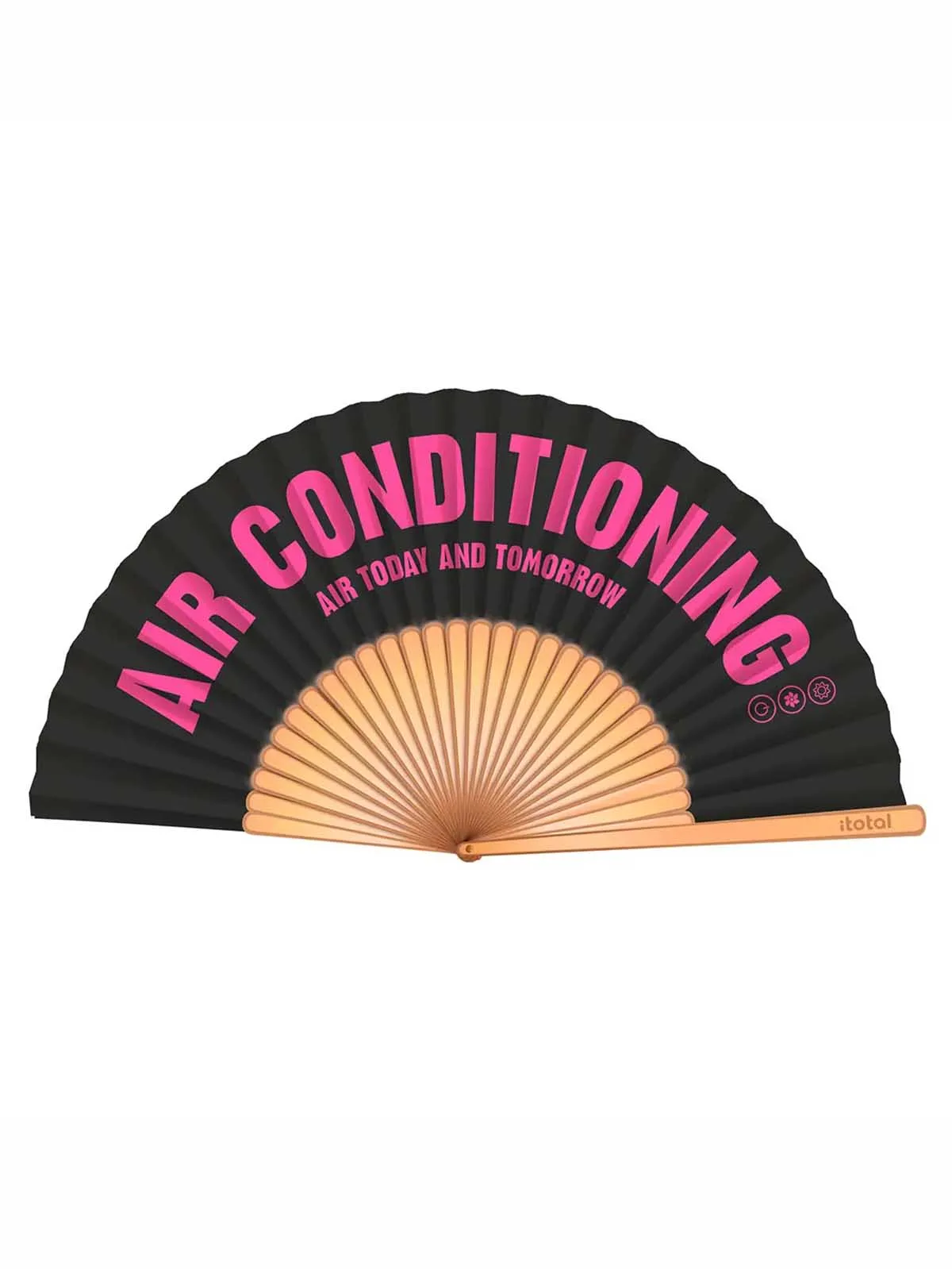 Vifte - Sort "Air conditioning" i pink