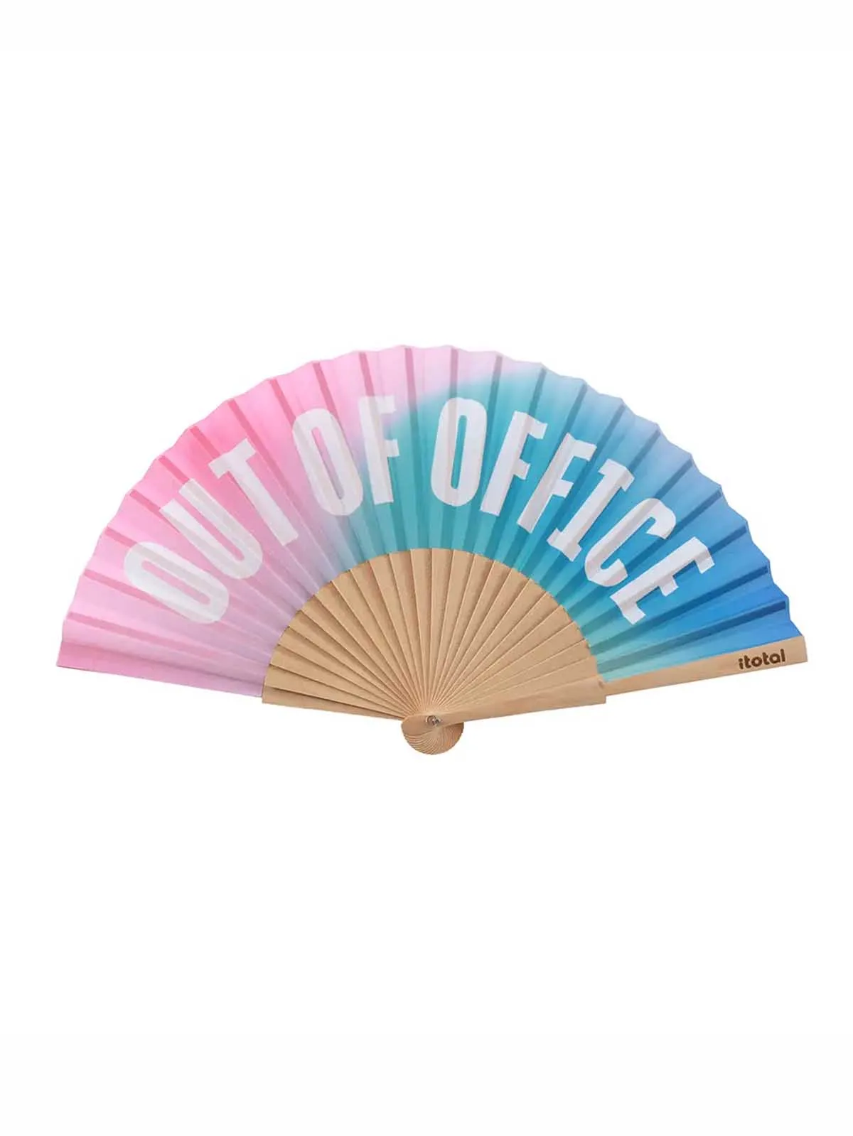 Vifte - Lyserød/turkis "Out of office"