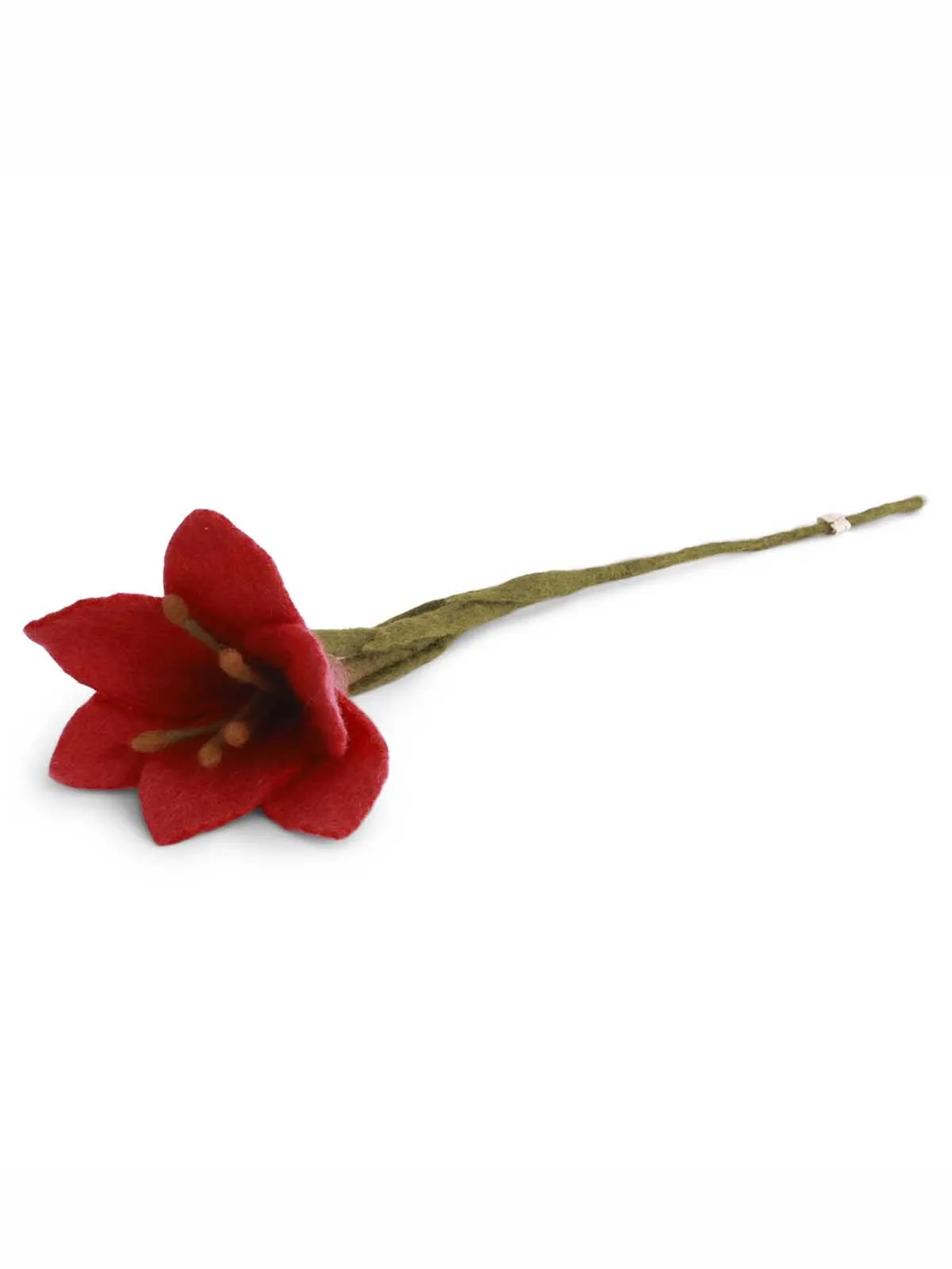 Filt blomst trompetlilje (47 cm) - Rød