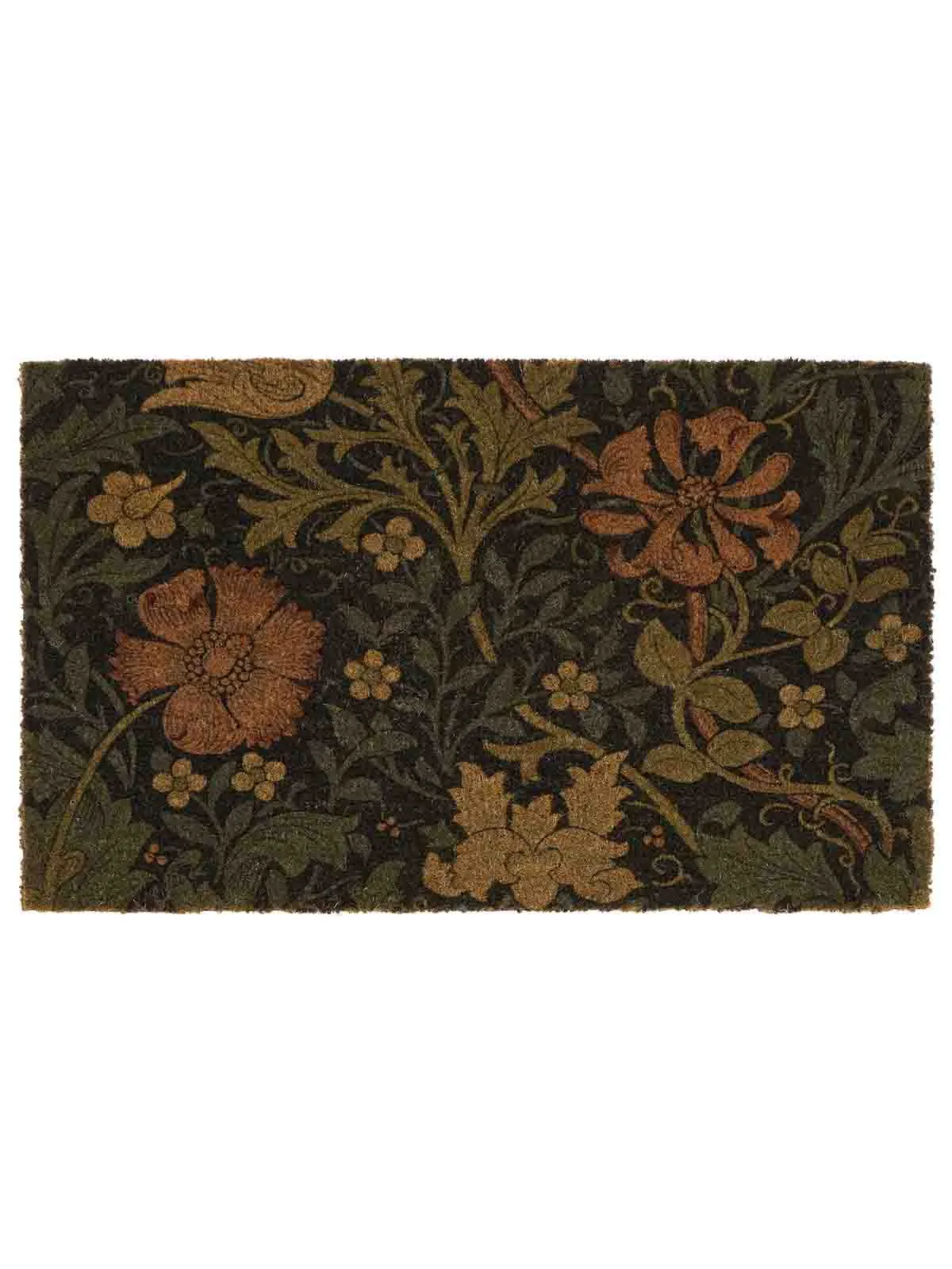 Dørmåtte 45x75 cm - "William Morris" crompton i blå
