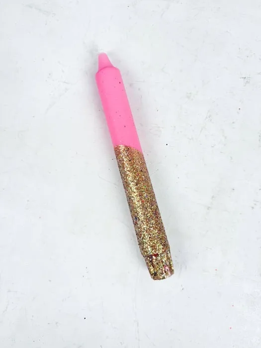 Lys - Pink med guldglimmer bund