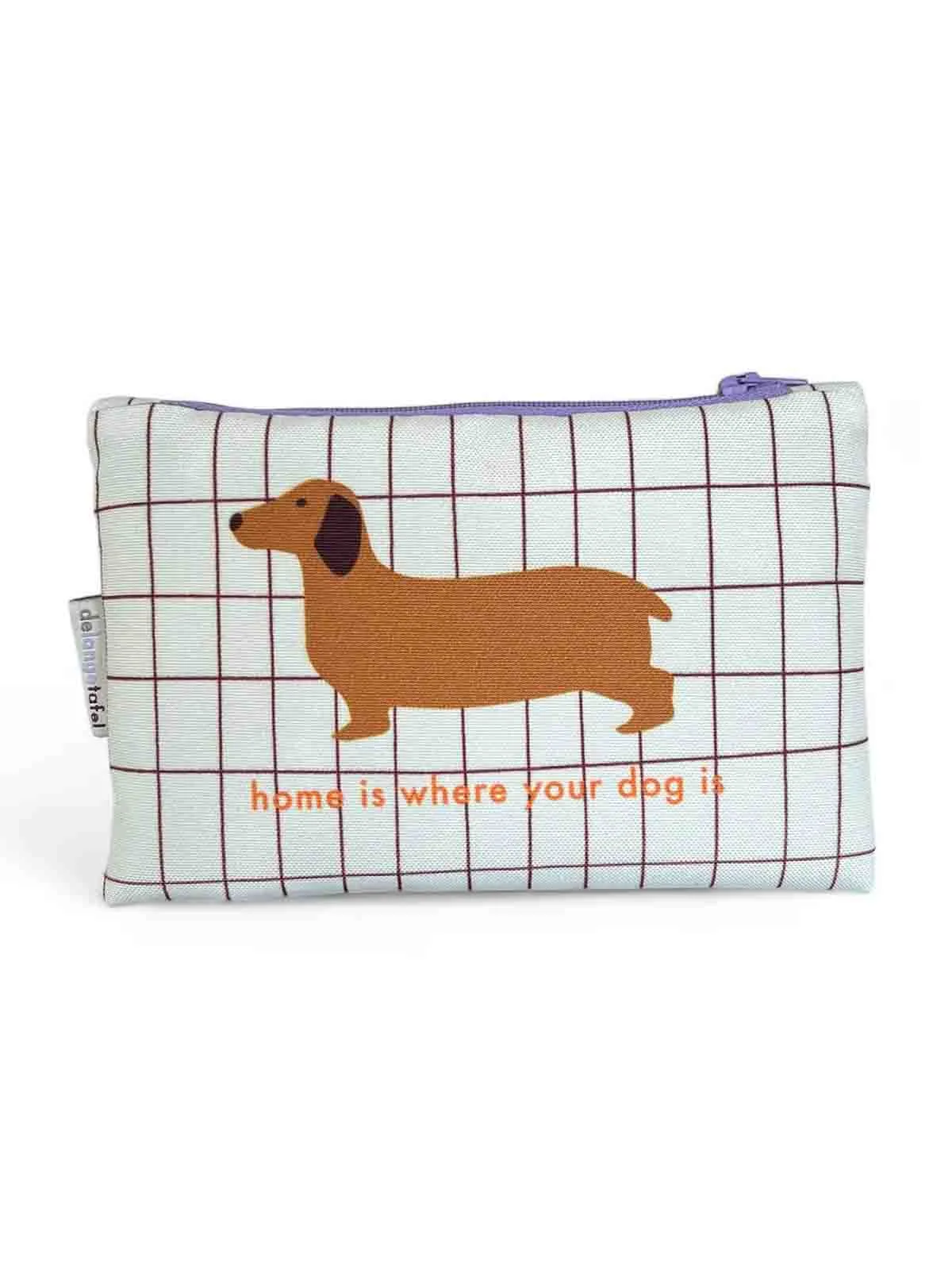 Pung til småting (12 x 17) - "Home is where you dog is"