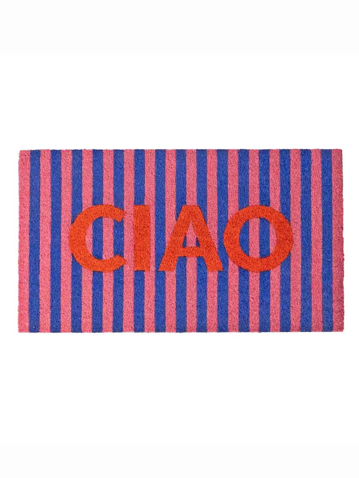 Dørmåtte 40 x 70 cm - Stribet med "CIAO"