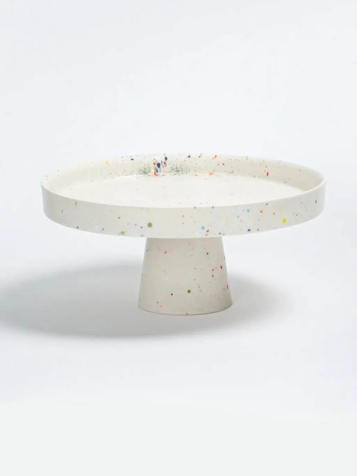 Kagefad "confetti" 28 x 12,5 cm - Flere farver (Ny Form) - Hvid