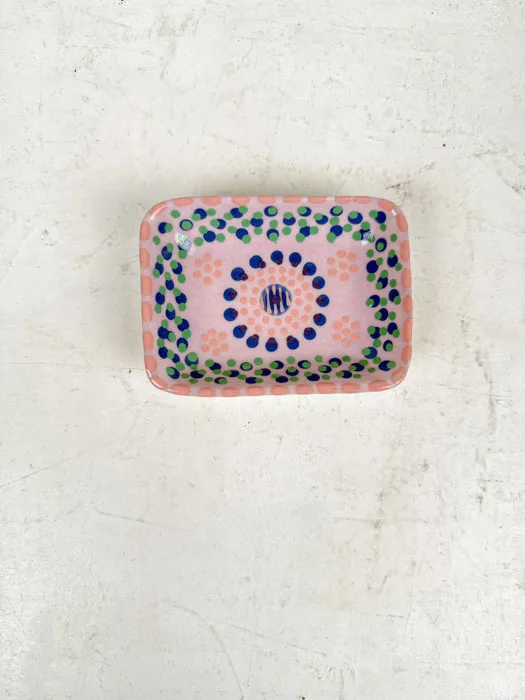 Lille fad "teabag holder" 7 x 9 cm - Flere farver - Farve 5