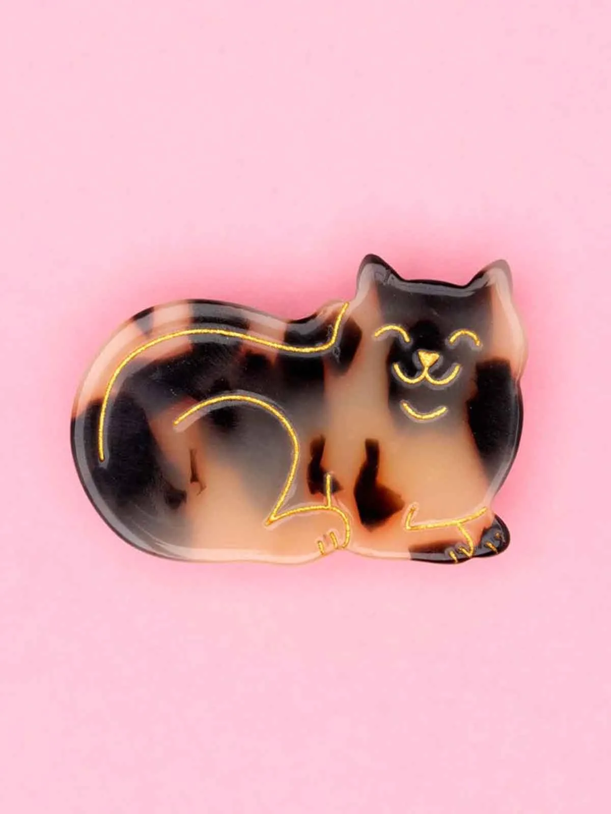 Hårspænde - Tabby kat