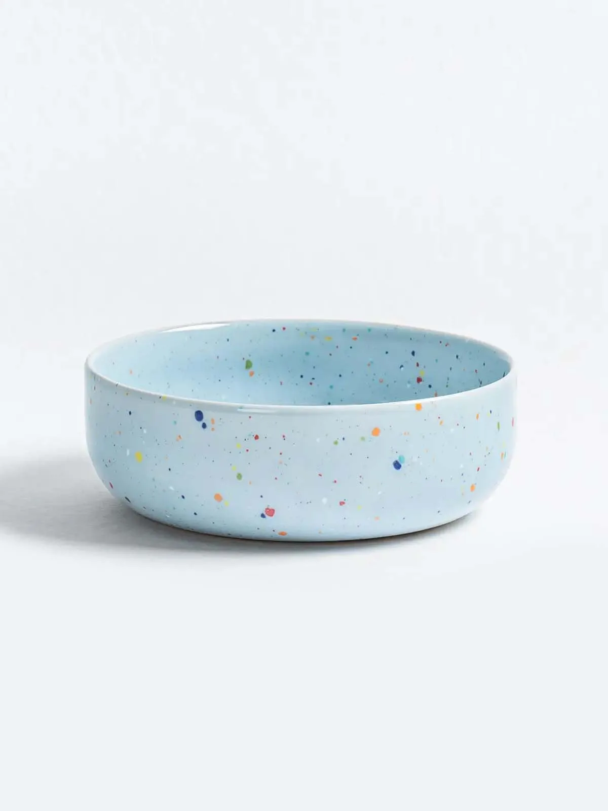Skål "confetti" 19 cm - flere farver - Babyblå