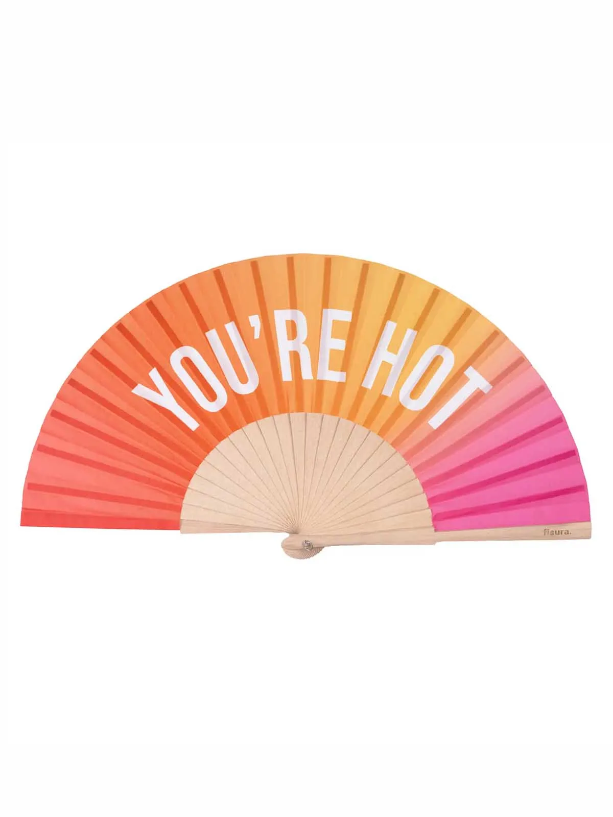 Vifte "You're hot" - Gradueret i Pink-Orange-Gul