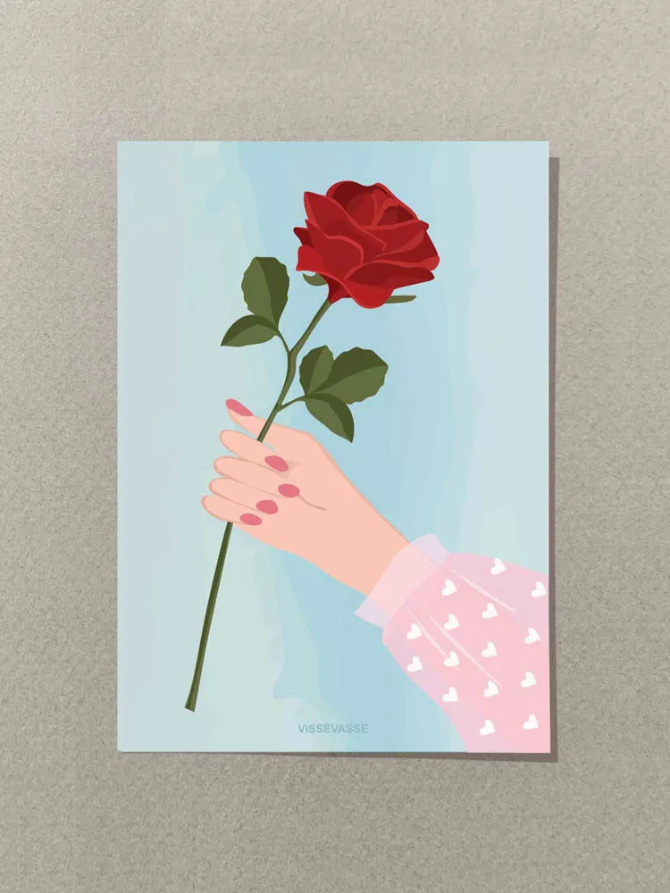 Anledningskort A7 - RED ROSE