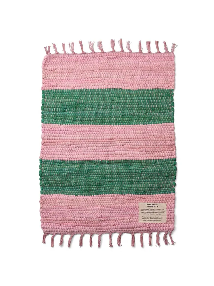 Gulvtæppe Chindi 45x60 cm Vælg - Pink/Grøn Bongusta