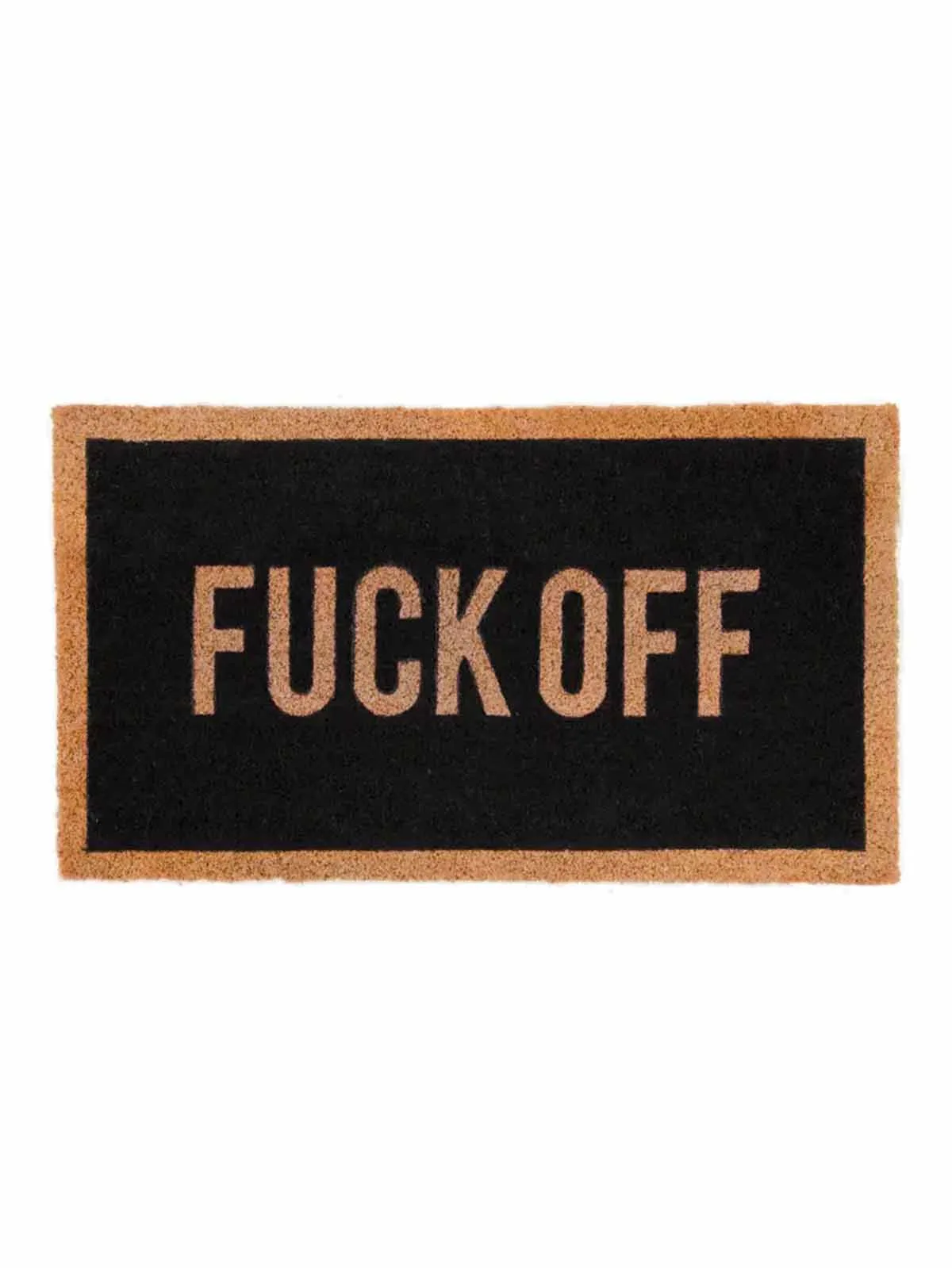 Dørmåtte 70x40 cm - "Fuck off"