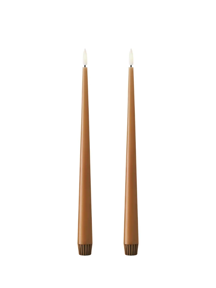 LED Stagelys 2 stk 30 cm - Raw toffee