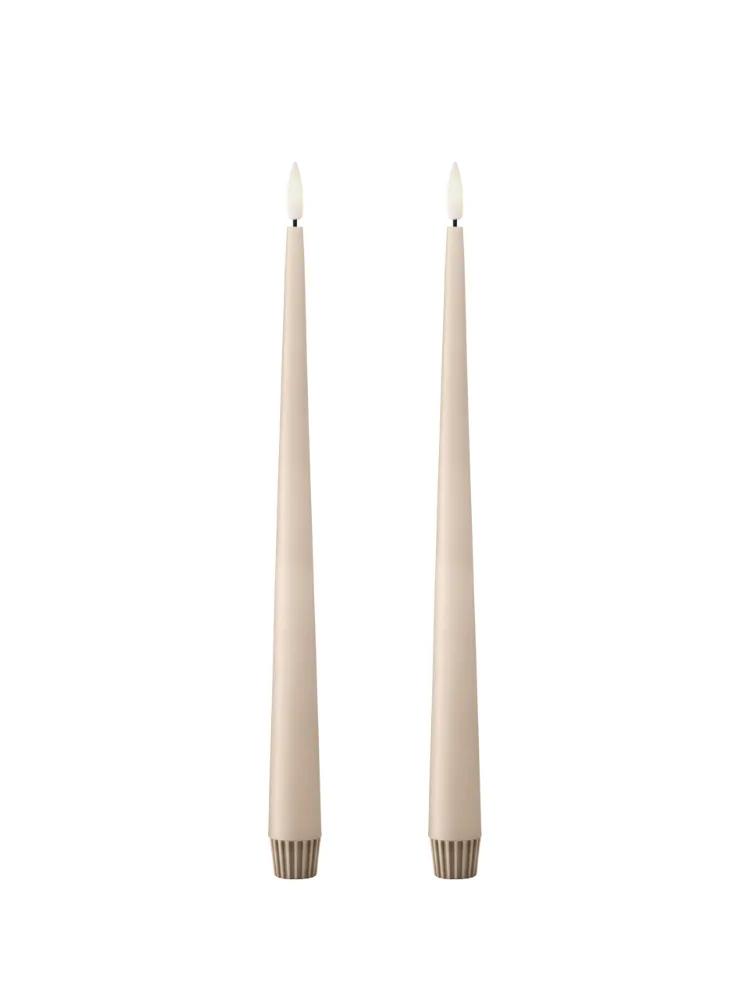 LED Stagelys 2 stk 30 cm - Ice latte
