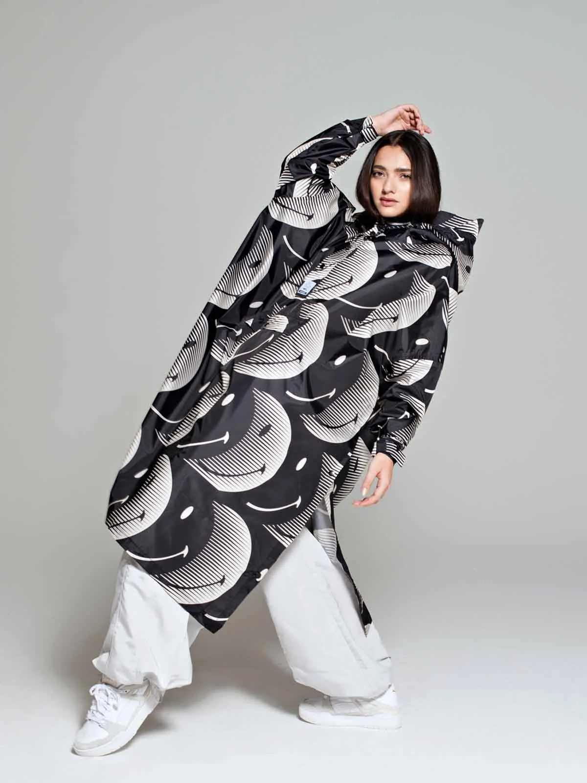 Regnponcho Half moon smiley – Rainkiss