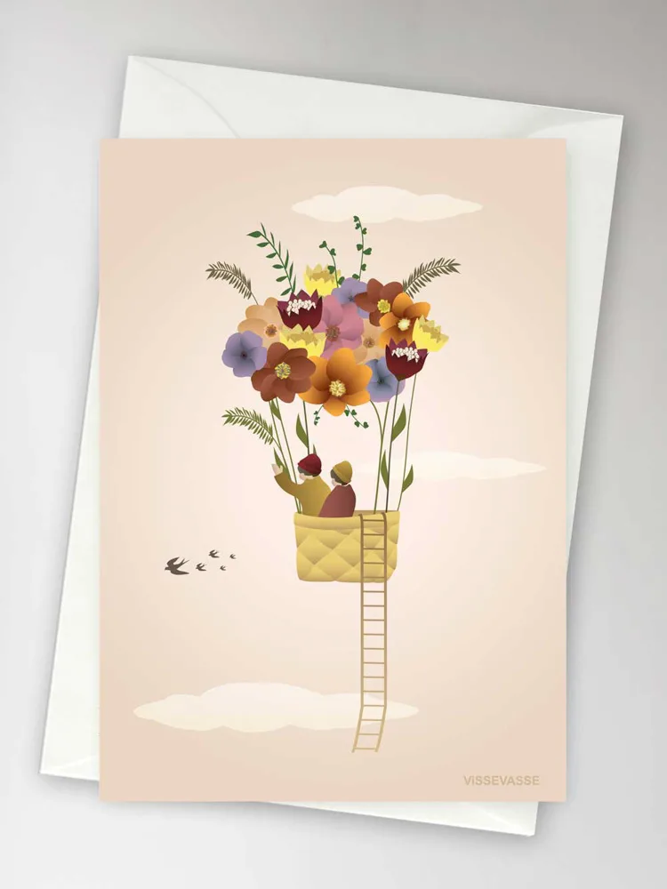 Anledningskort med kuvert (A6) – Fly away with me | ViSSEVASSE
