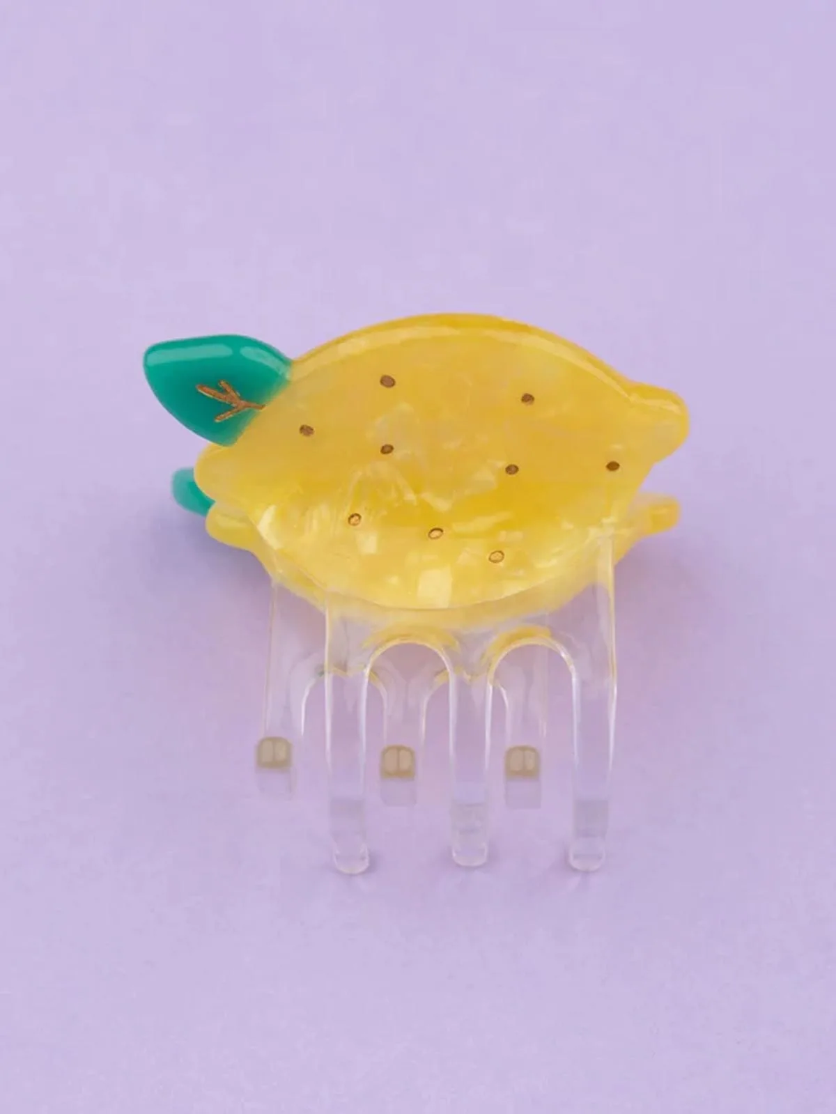 Mini hårklemme - citron