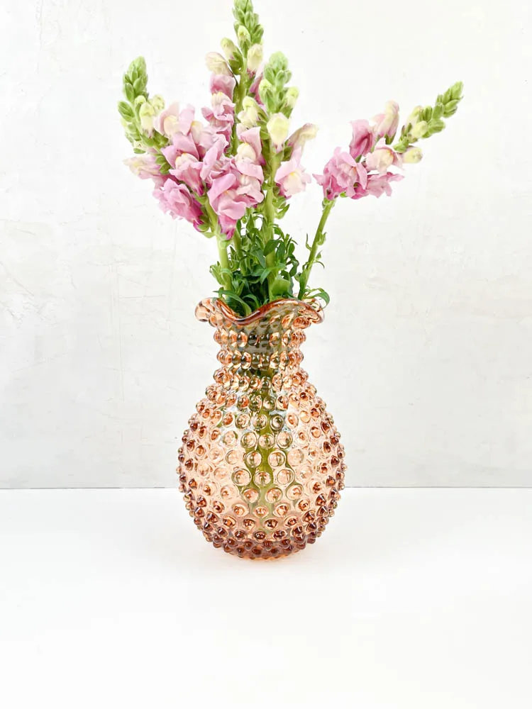 Blonde vase i pindsvineglas - New brown