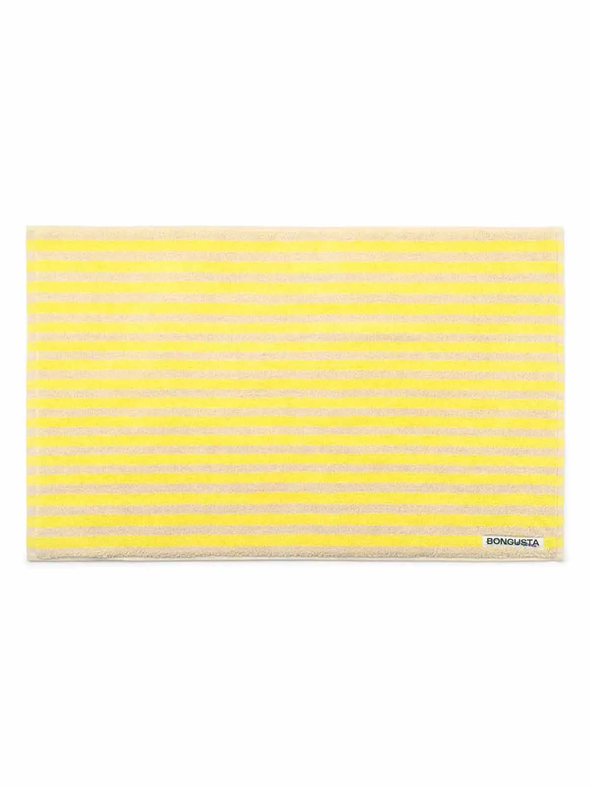 Bademåtte 50 x 80 cm Gulstribet - Bongusta