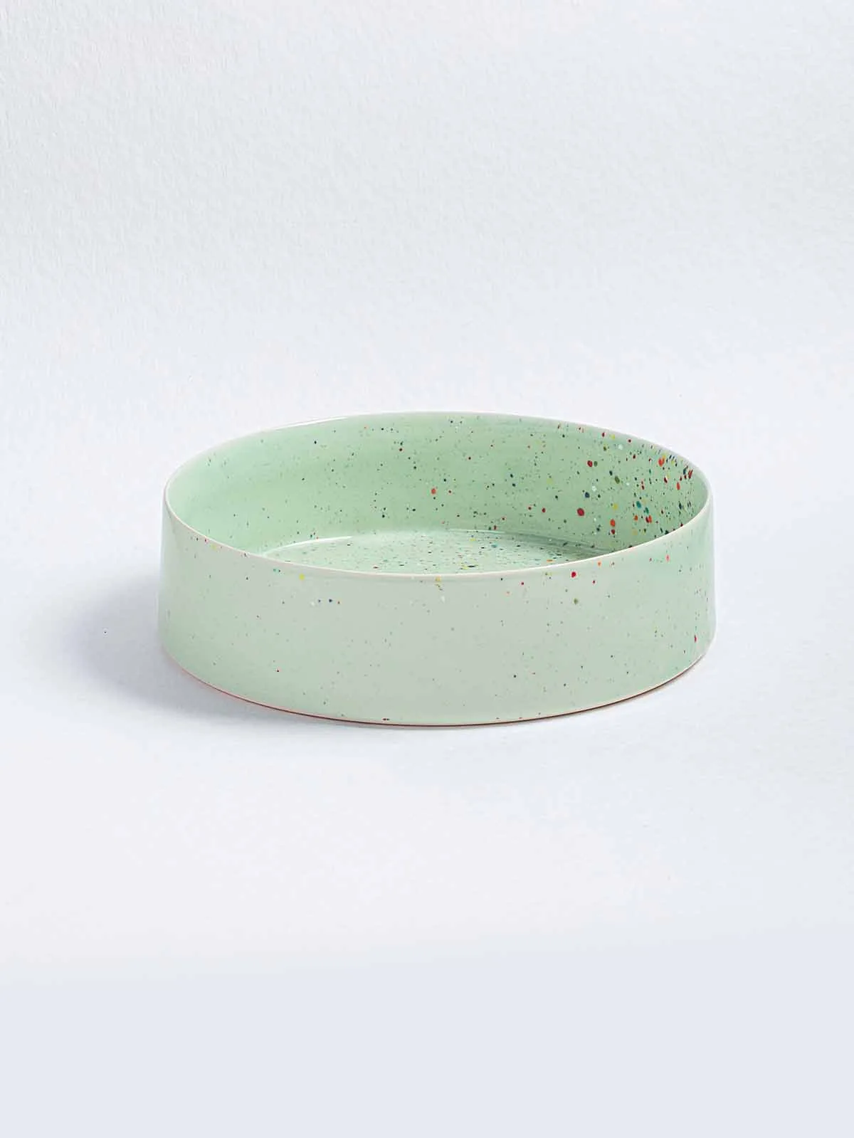 Fad med høj kant 26 cm "confetti" - Flere farver - Mintgrøn
