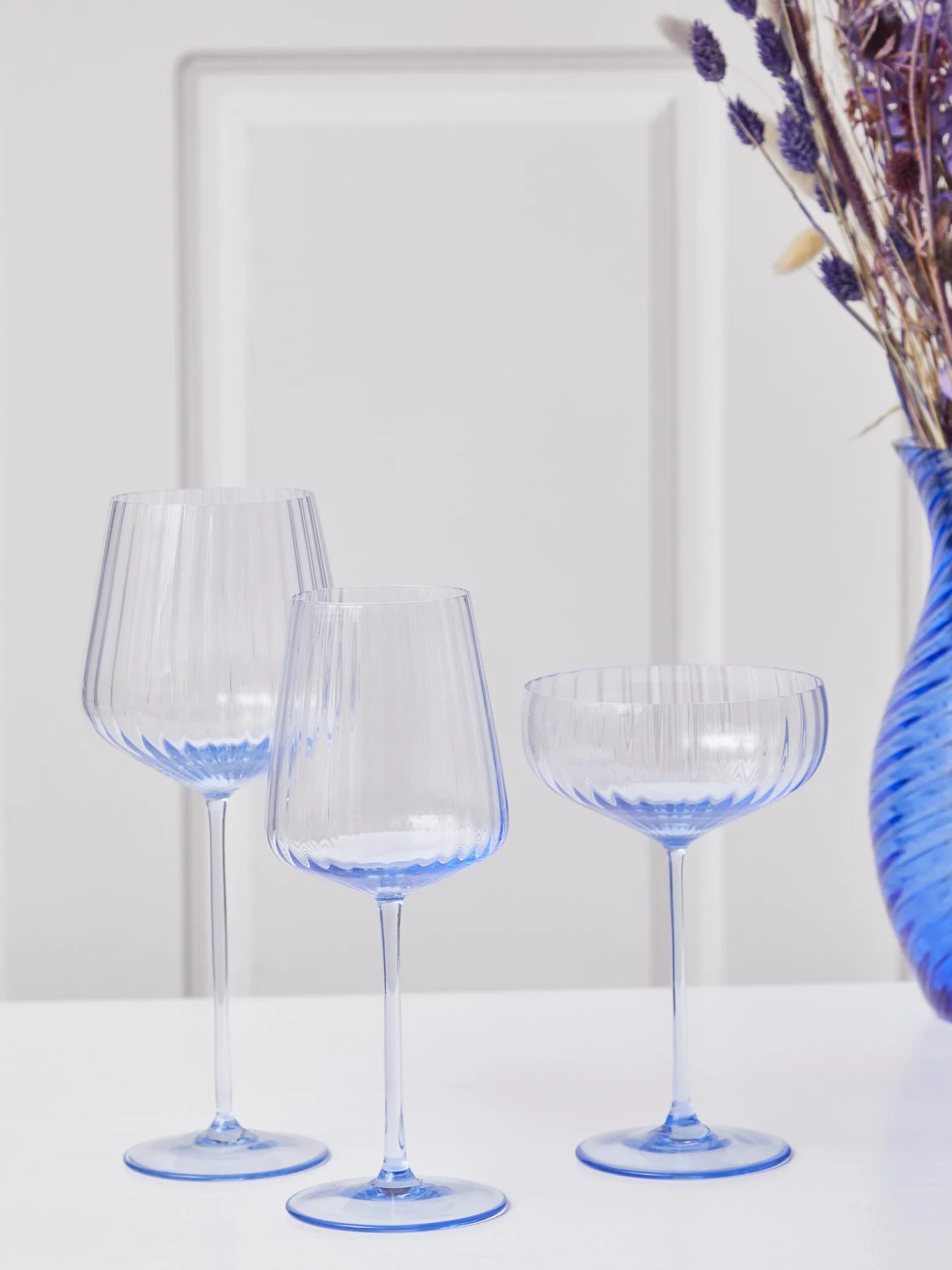 "Remix" bambus champagneskål 390 ml - Lyseblå