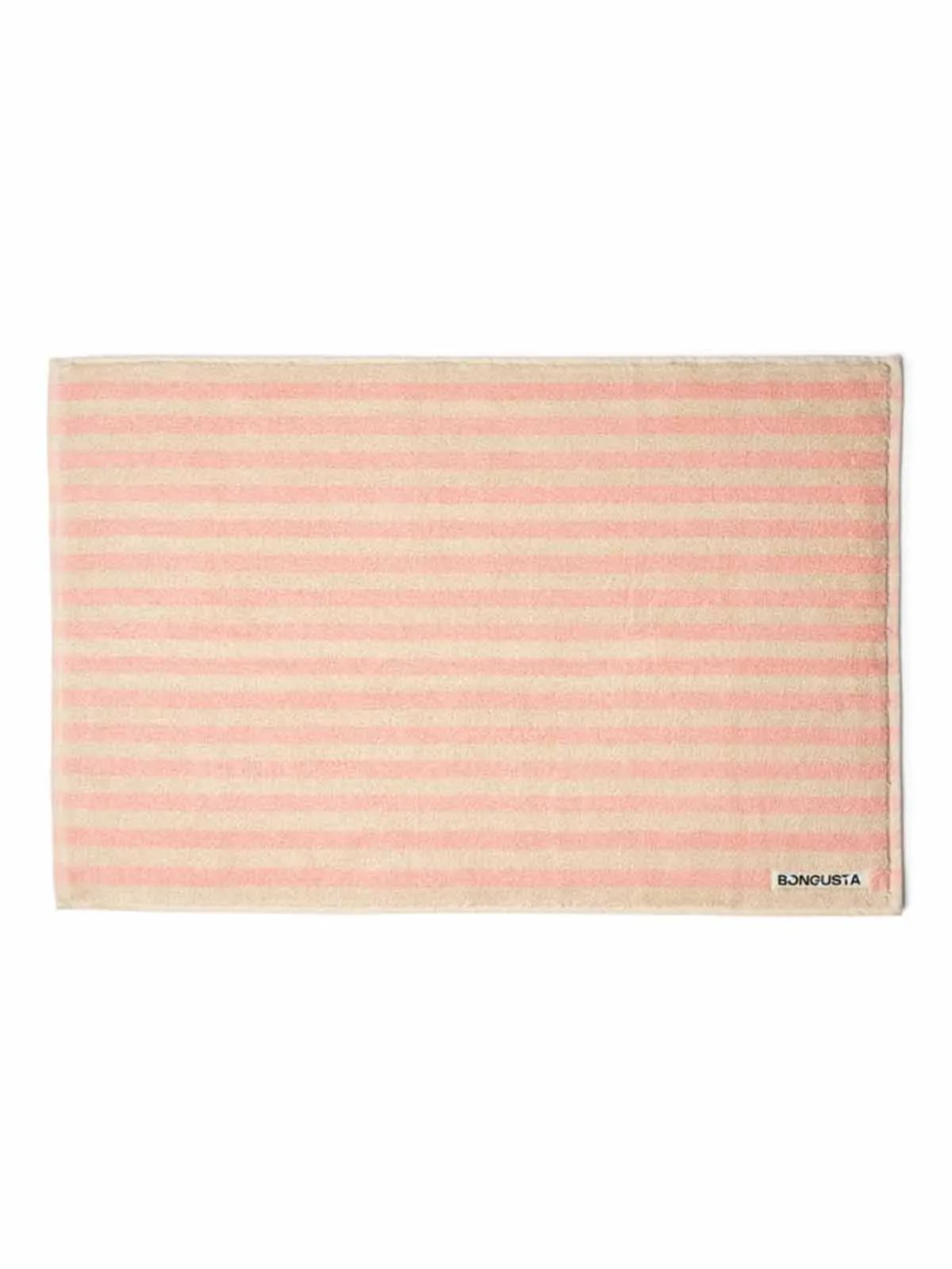 Bademåtte 50 x 80 cm - tropical og creme