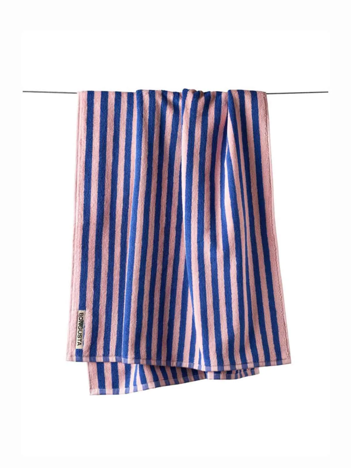 Håndklæde 70 x 140 cm – dazzling blå og pink | Bongusta