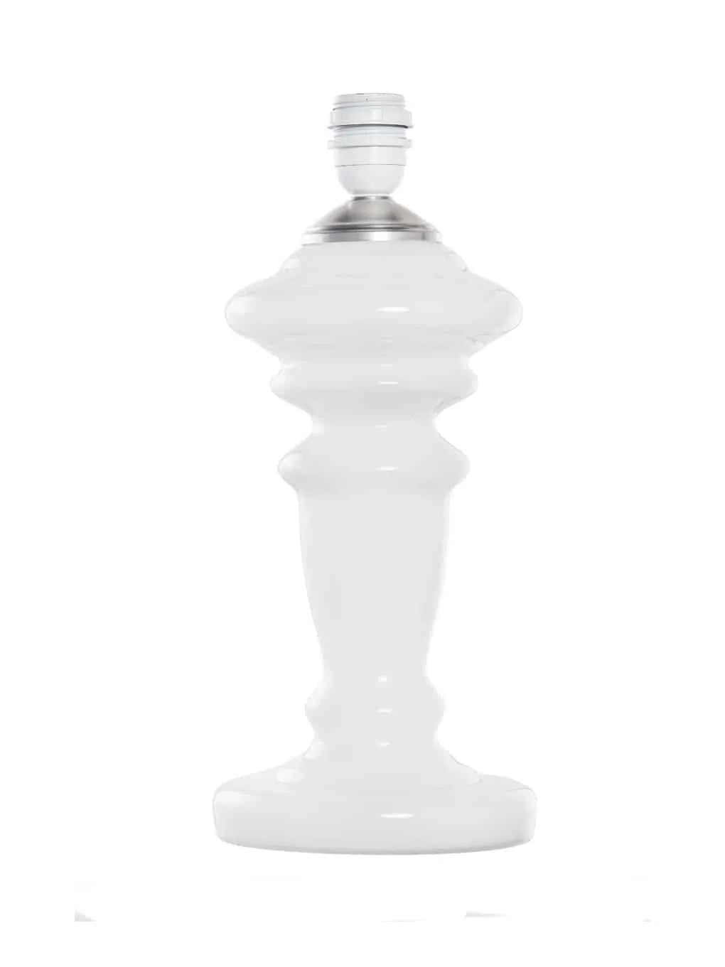 Bordlampe opalglas "Oliver" (40 cm) – Hvid