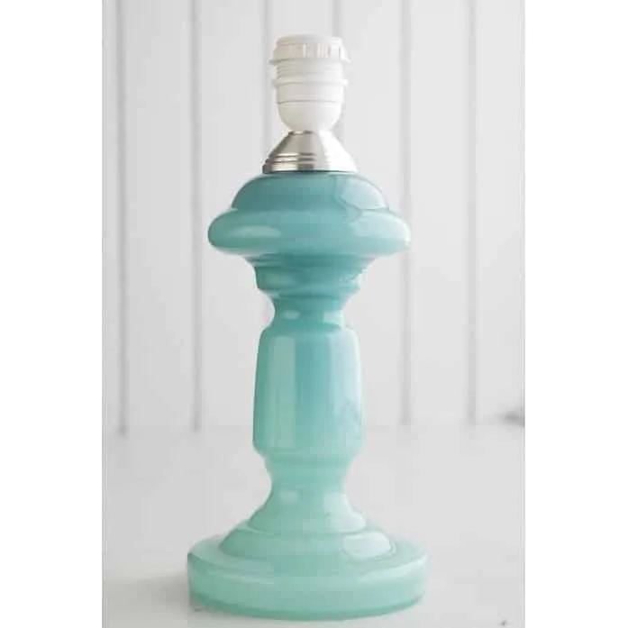 Bordlampe opalglas Petro 2 (29 cm) - Turkis