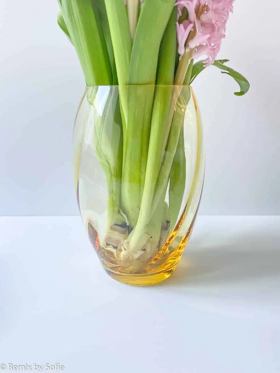 Elipse vase i swirl - citron