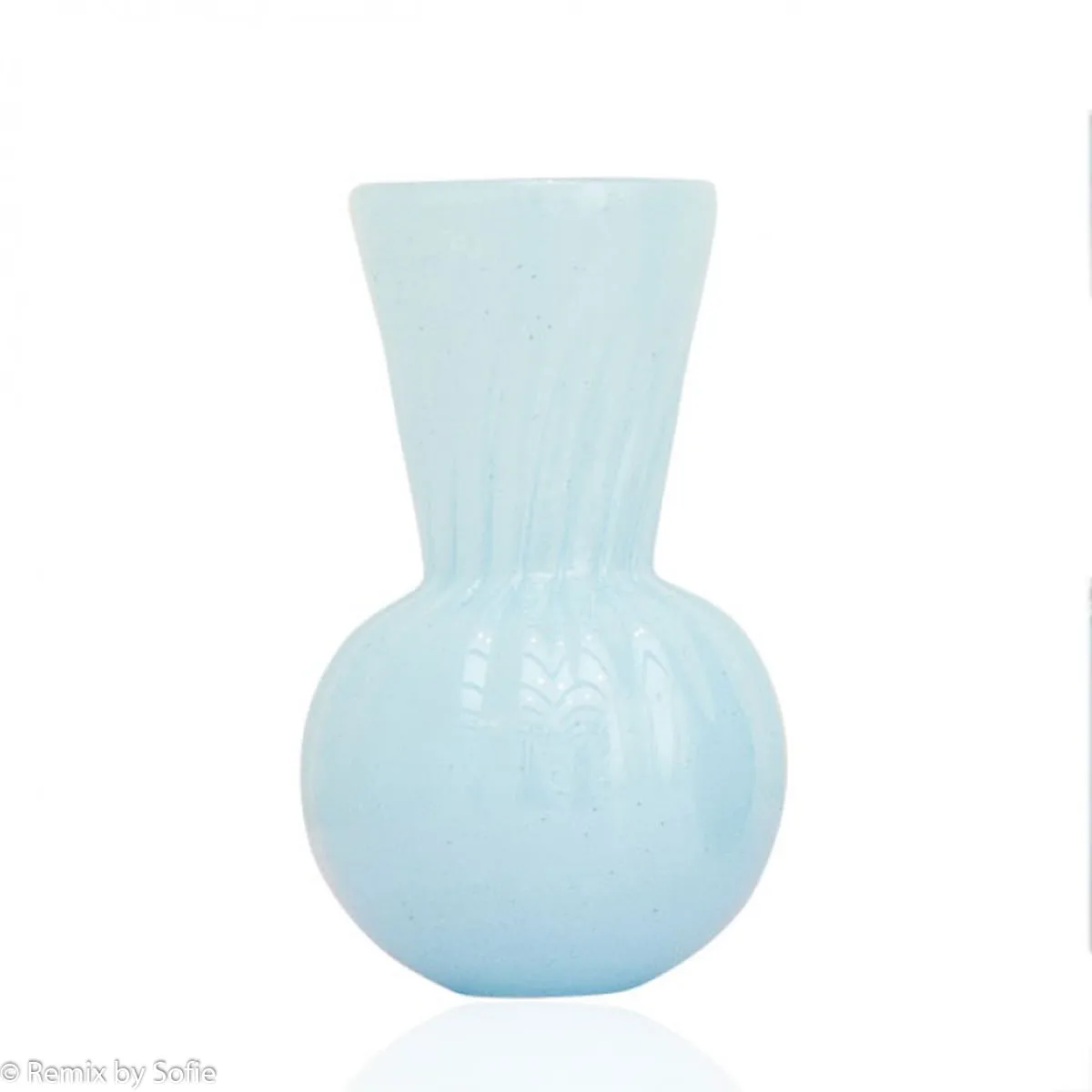 Mundblæst nøglehuls vase - lille - Lavendel