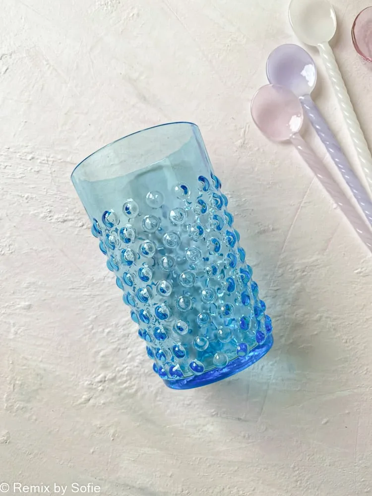 Pindsvine glas - azur