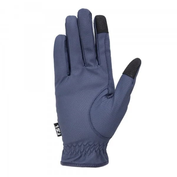 DUBAI ridehandsker med glitter sten - Navy - 6,5/XS