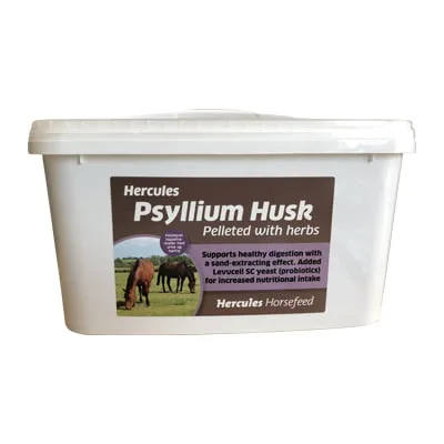 Loppefrøskaller Hercules Psyllium Pellets med urter 3 kg