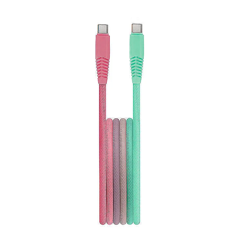 Setty cable USB-C - USB-C 1,5 m 3A KGC-C-1.5320 turquoise-pink gradient