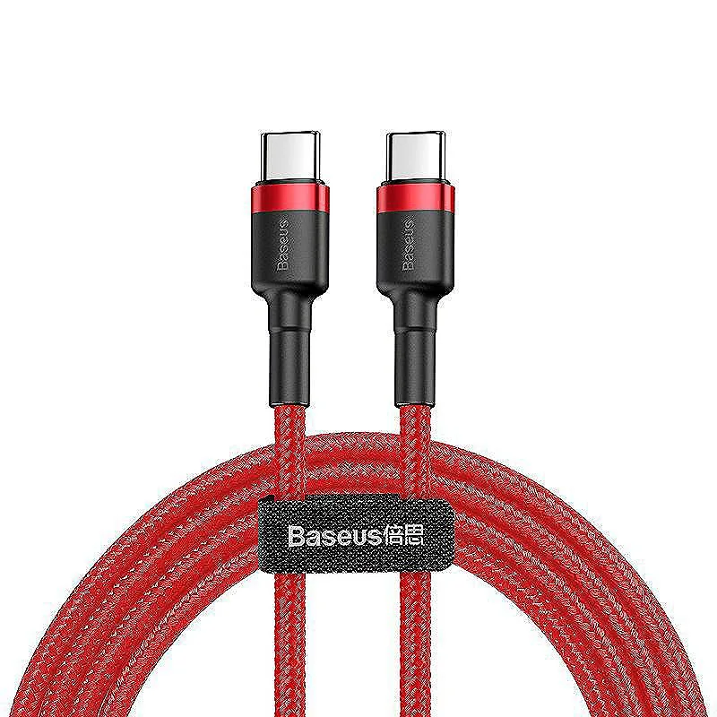 Baseus cable Cafule PD 2.0 USB-C - USB-C 2,0m 3A red 60W