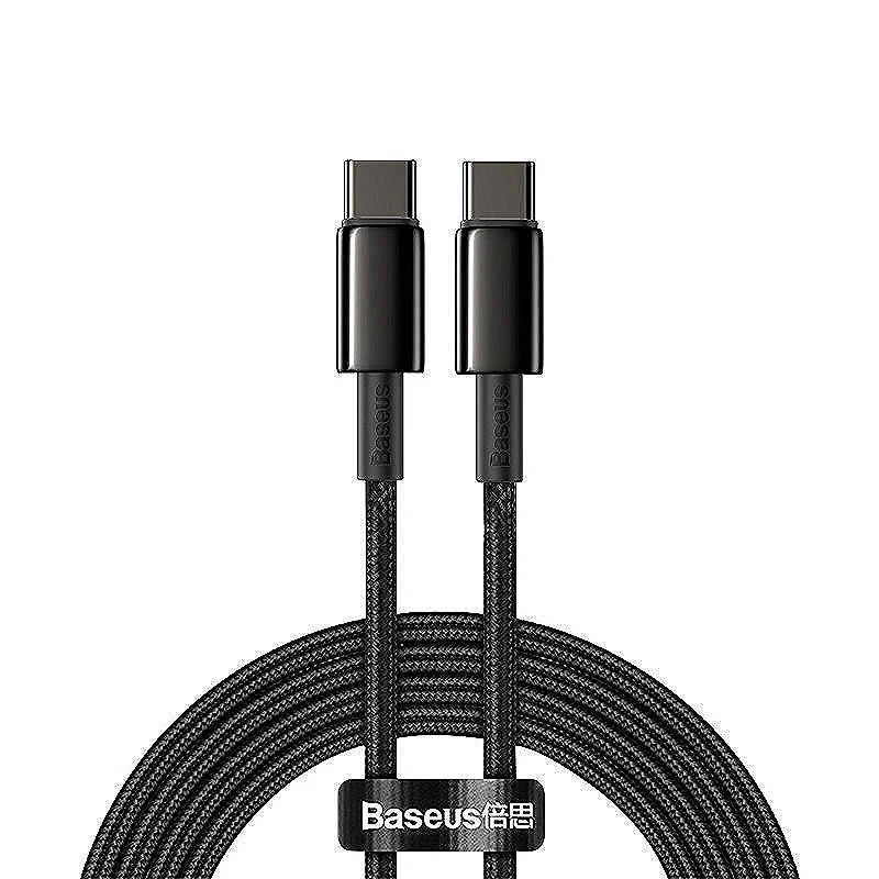 Baseus cable Tungsten PD USB-C - USB-C 2,0 m black 100W
