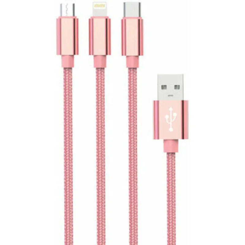 Setty 3in1 cable USB-Lightninh+USB-C+