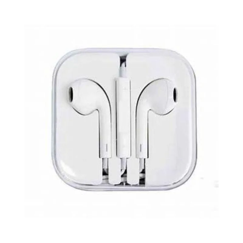 Earphones, Hvid med microfon i Box