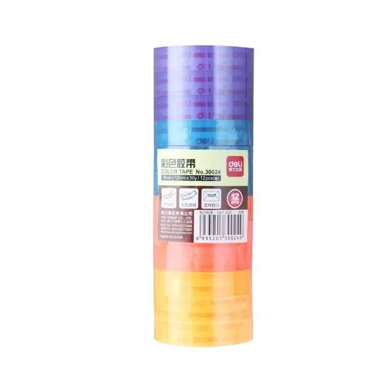 Tape farvet 12 mm x 27 y til tape disp. InkPusher