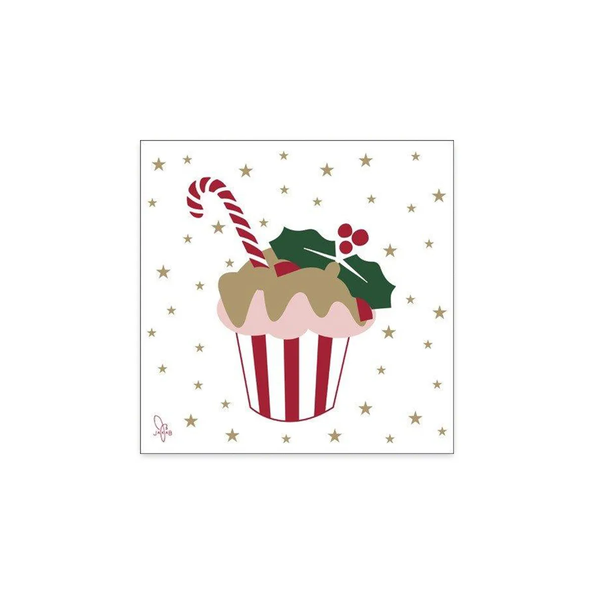 Cupcake Jul servietter – Blokhus Lys