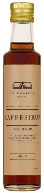 De 5 Gaarde Sirup Hasselnødsmag 250ml